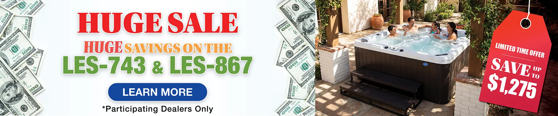 Calspas hot tub being used in a family setting - Sandy Springs